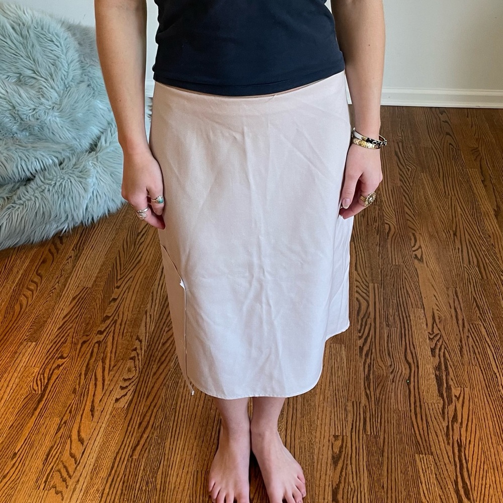 Phillip Lim Cream leather skirt